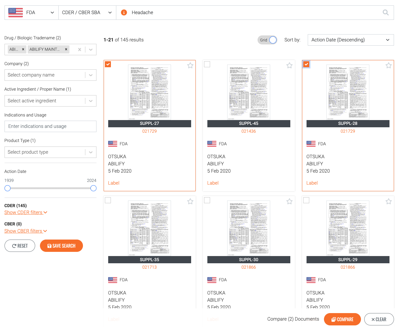 Compare Documents